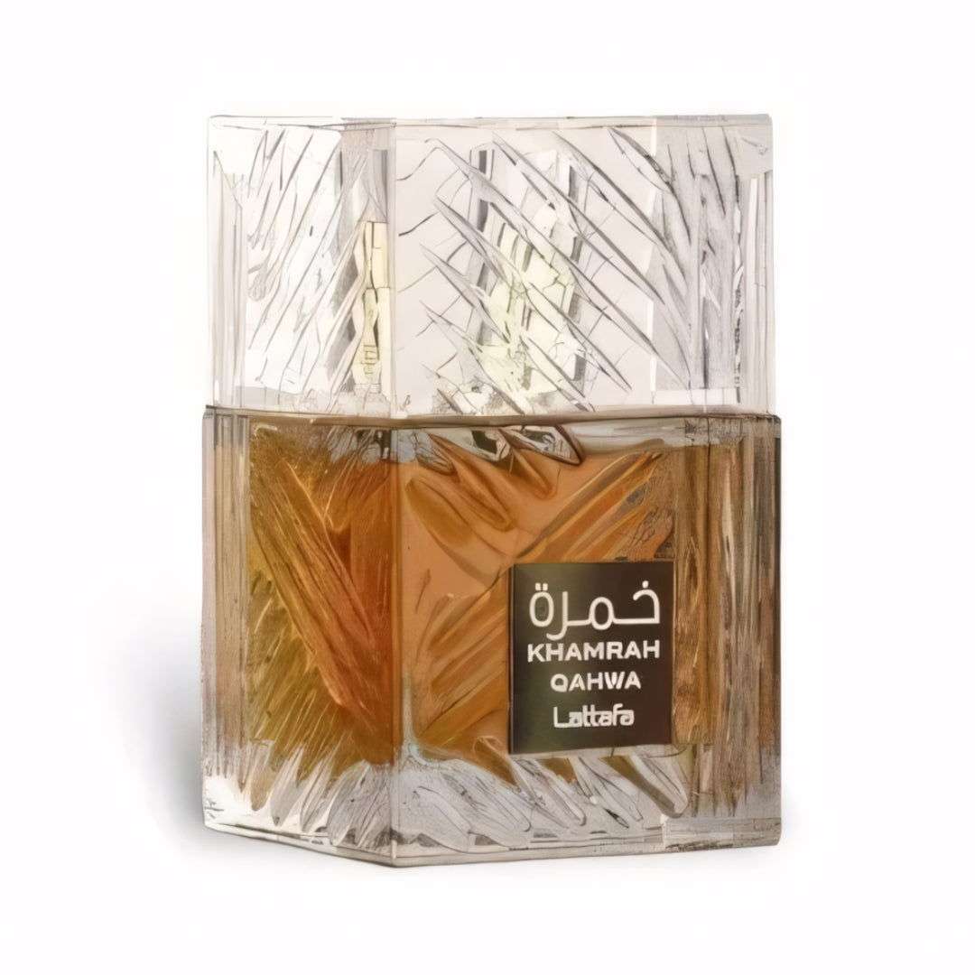 Perfume Lattafa Khamrah Qahwa Vista Lateral